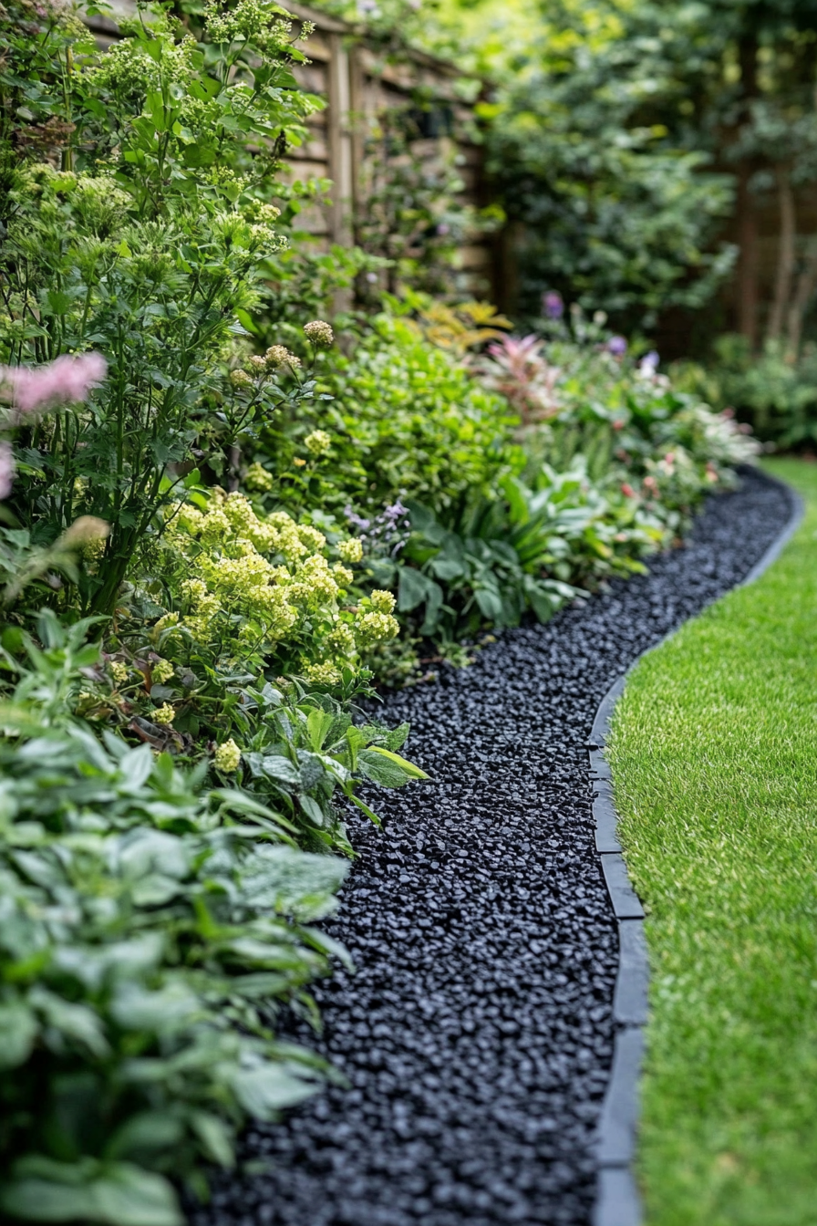 Recycled Rubber Lawn Edging