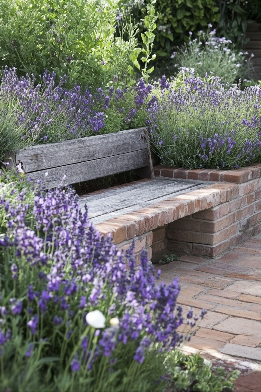 Relax in a Lavender-Lined Garden Retreat nook