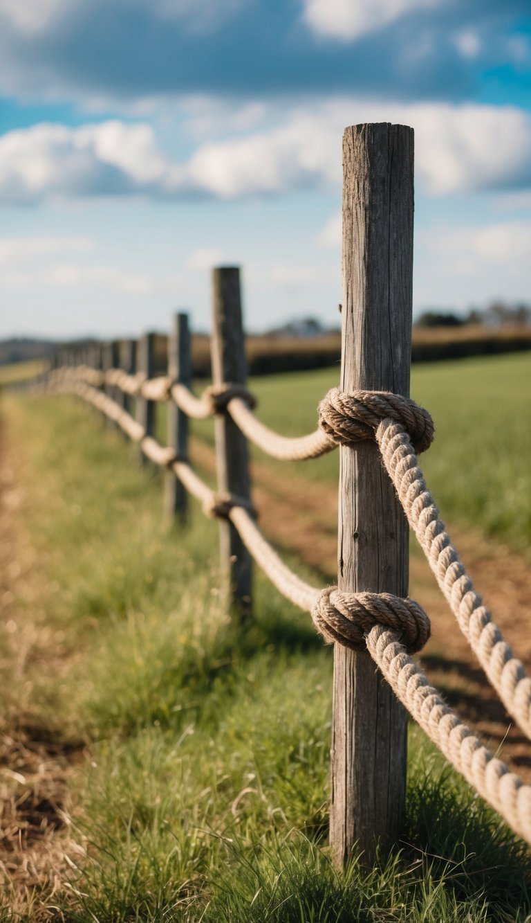 Rope and Post Fence 1