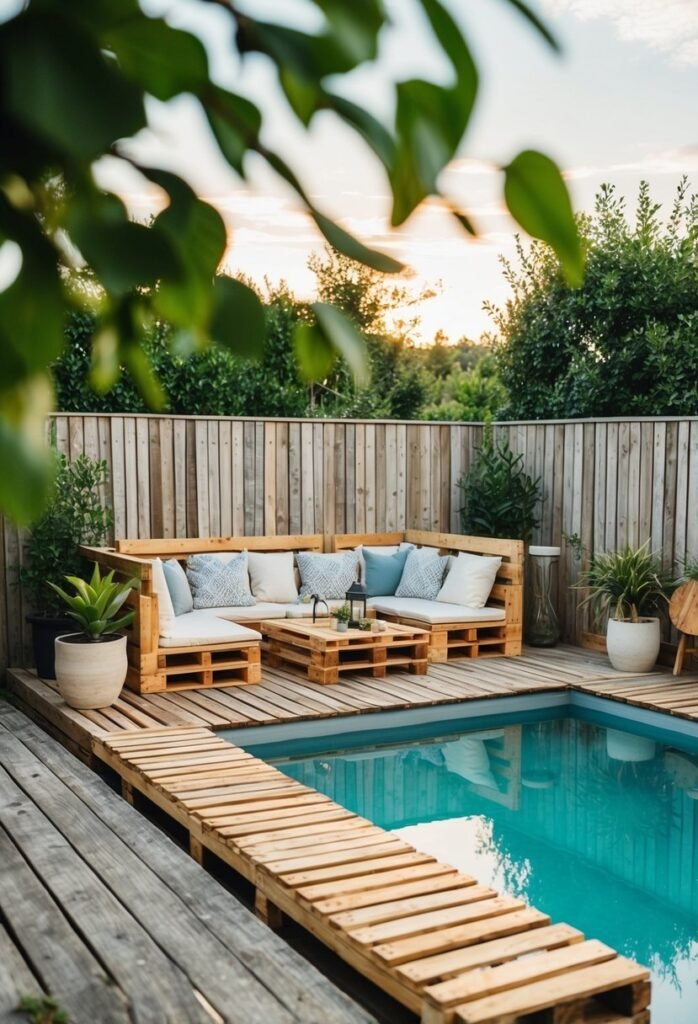 Rustic Pallet Deck