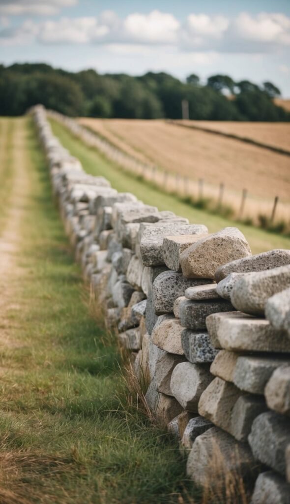 Stacked Stone Fence