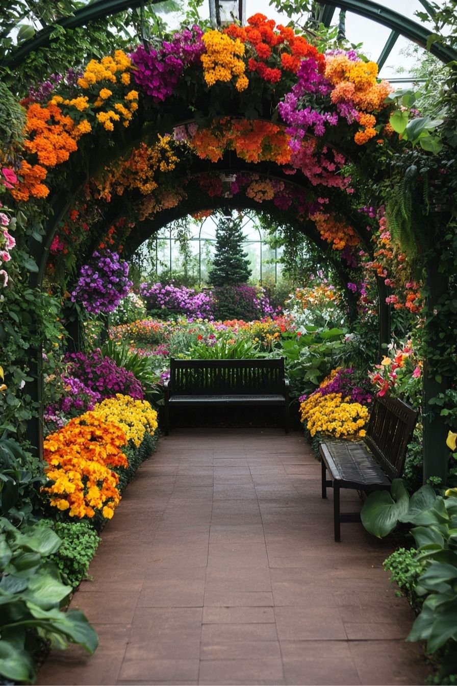 Step Into a Vibrant Floral Tunnel of Bliss