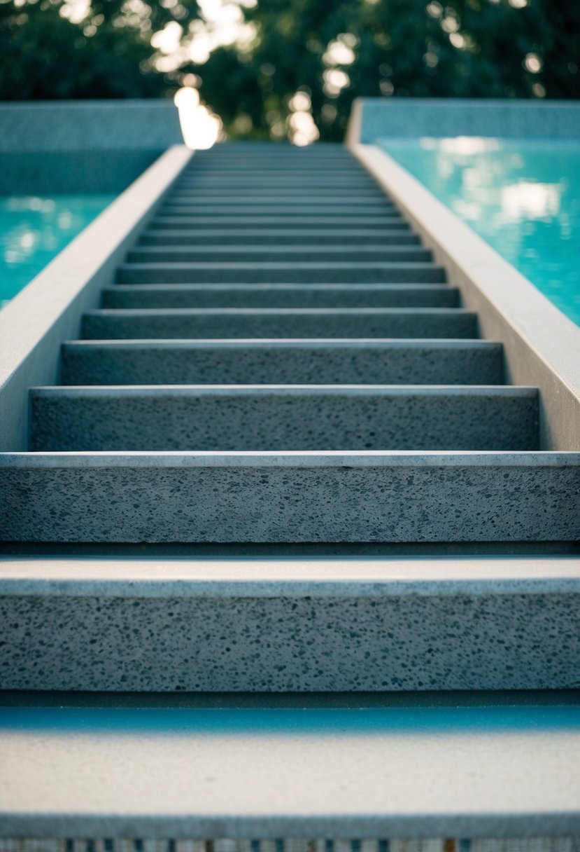 Textured Concrete Steps