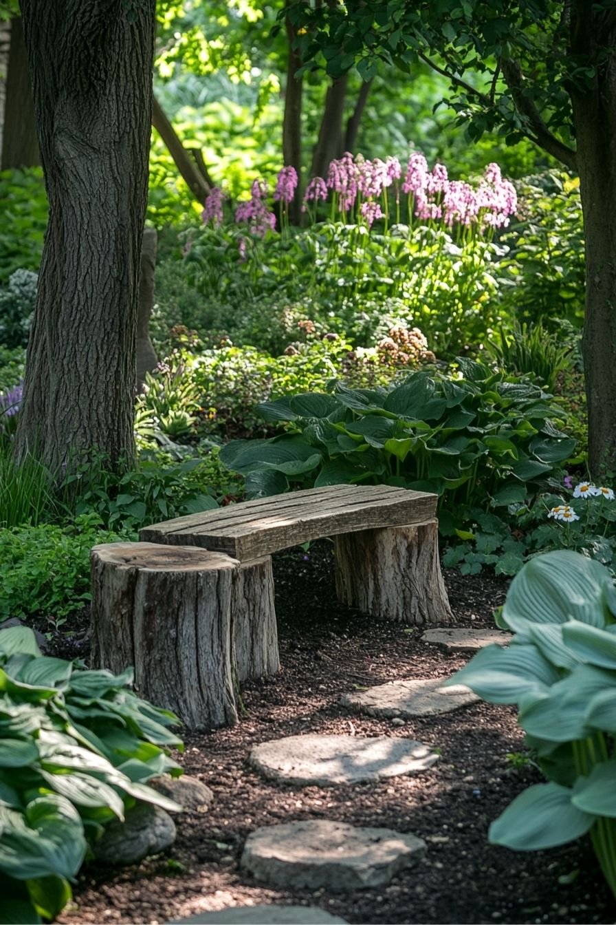 Transform Your Backyard with a Rustic Wooden Garden Nook