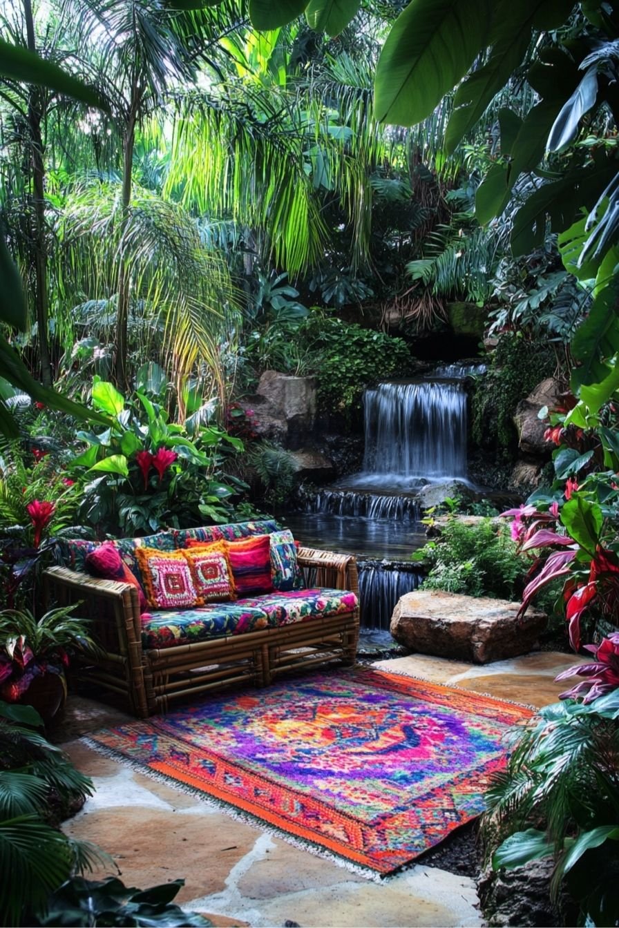 Transform Your Garden Nook into a Tropical Waterfall Retreat