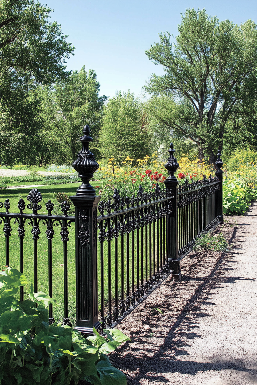 Wrought Iron Fence Edging