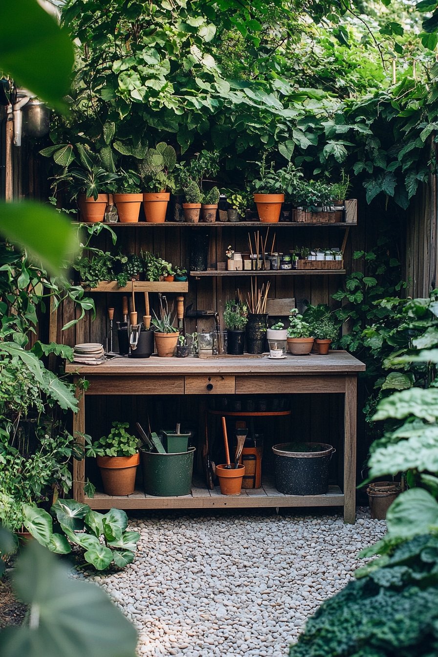 Organize Your Green Thumb with a Charming Garden Workstation