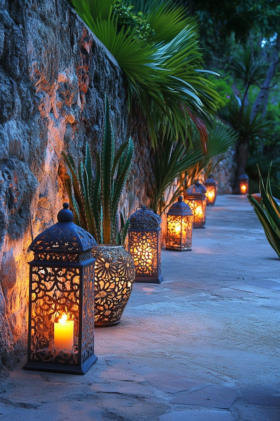 Add Charm to Your Walkway with Ornate Lantern Lighting