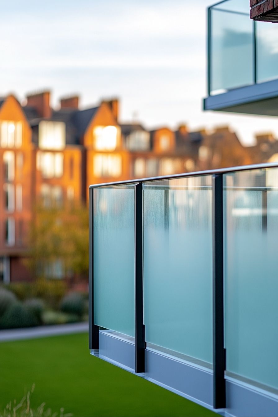 Add Frosted Glass Panels for Modern Balcony Privacy