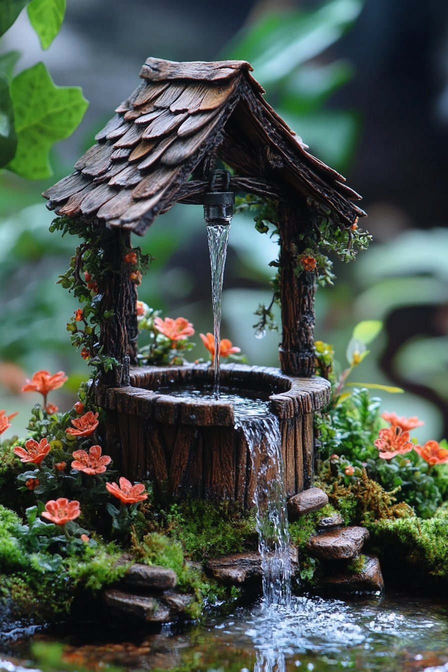 Add a Magical Water Well to Your Fairy Garden