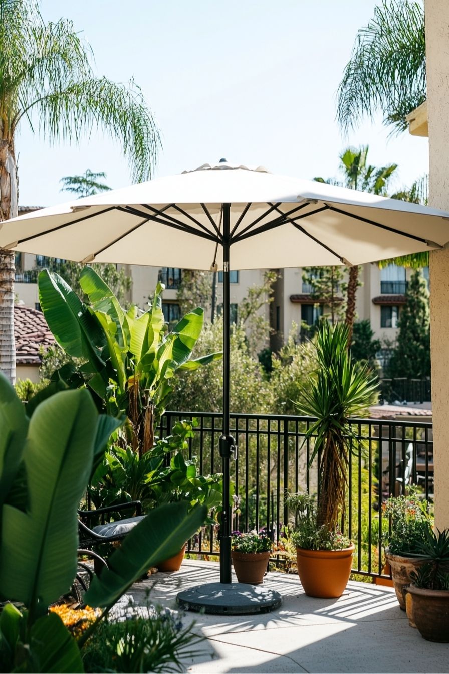 Add a Stylish Patio Umbrella for Privacy and Shade