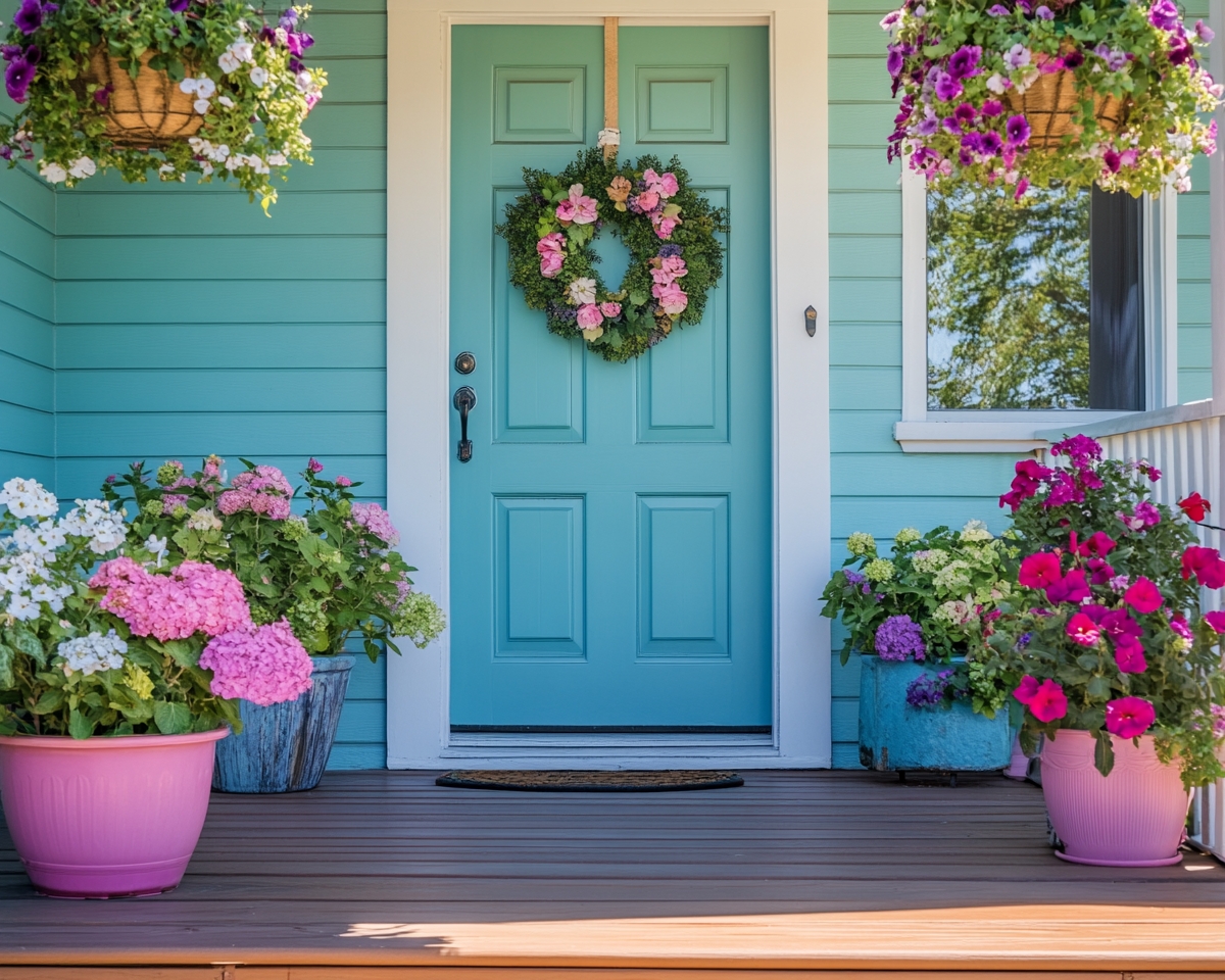 Bright Blossoms and a Pop of Color