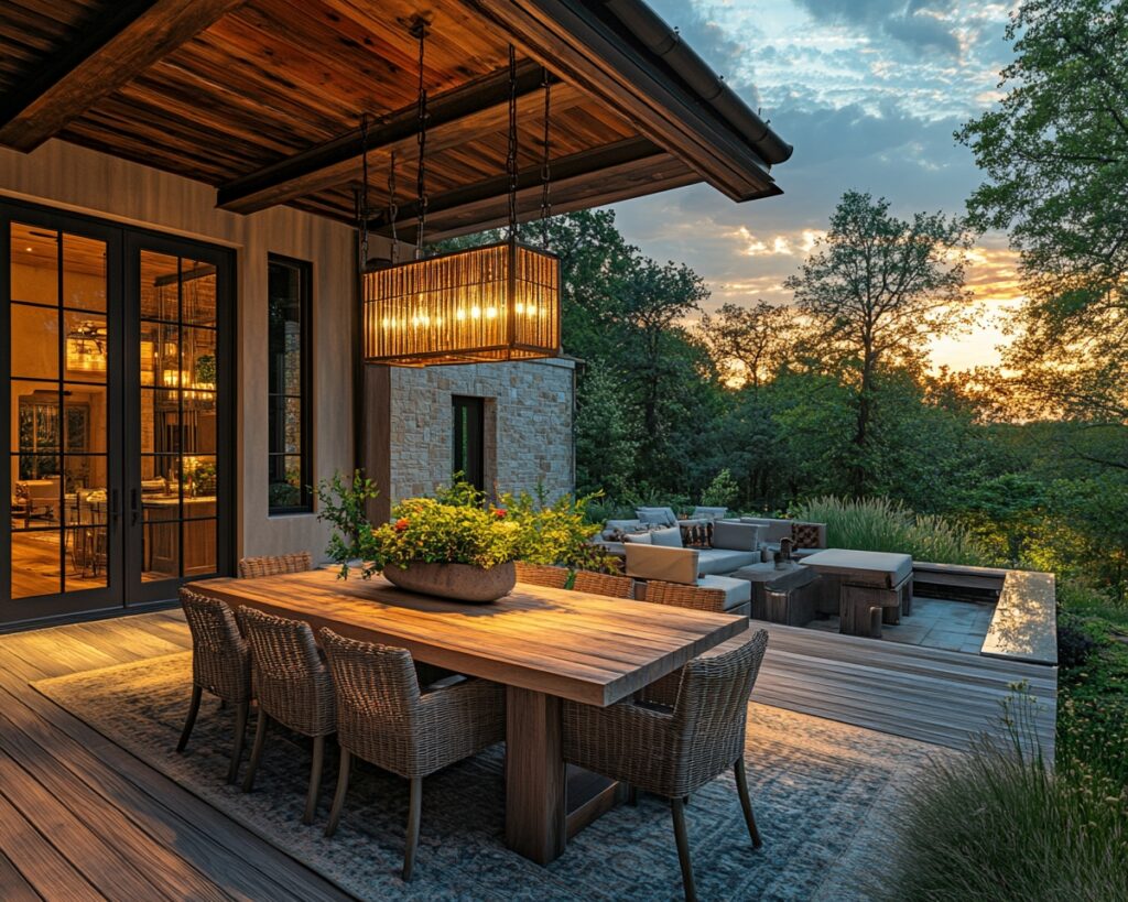 Bring Luxury to Your Deck with a Statement Light Fixture