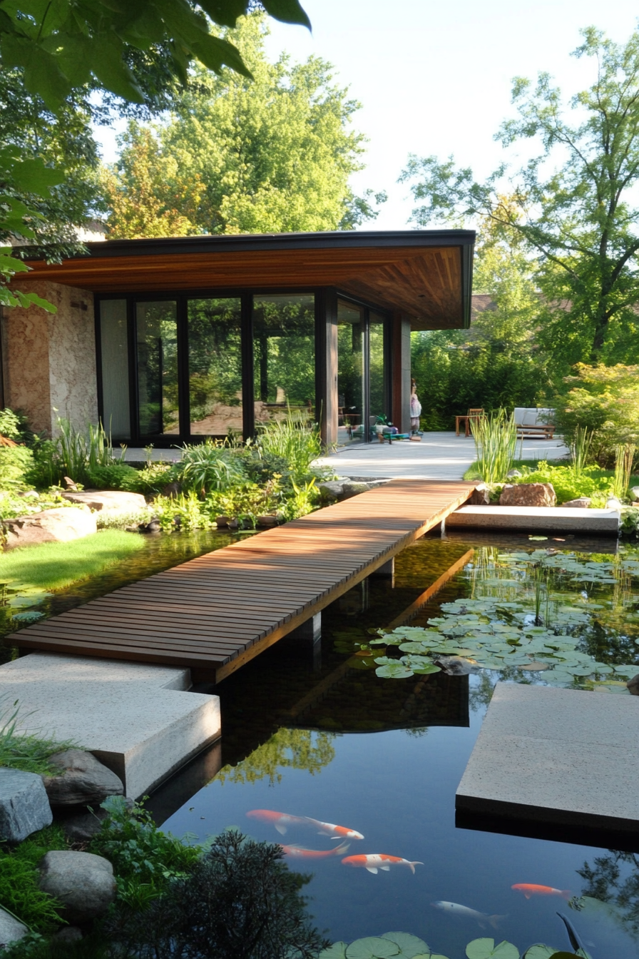 Build a Rustic Bridge Over Your Pond or Pool