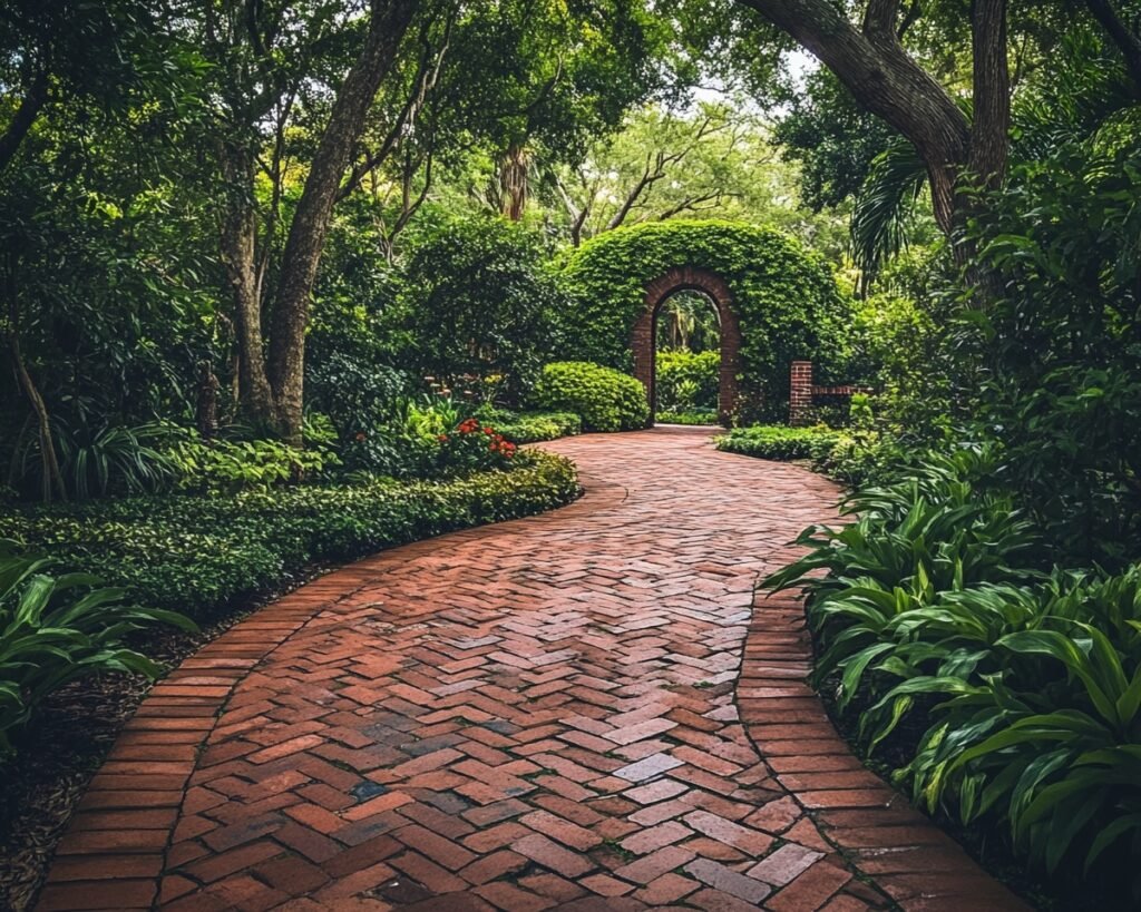 Classic Brick Garden Pathway