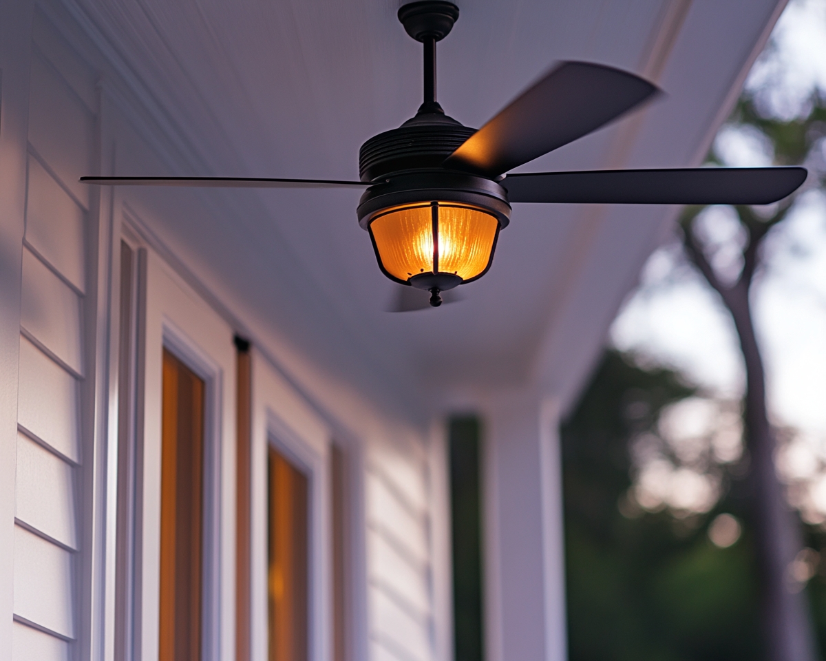 Combine Ceiling Fans with Integrated Lights for a Breezy Porch