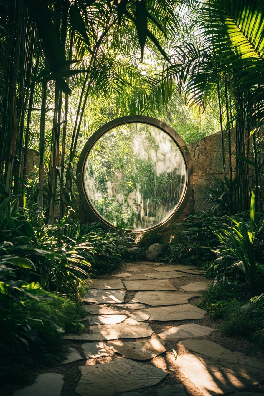 Create a Mystical Garden Entrance with a Circular Gate