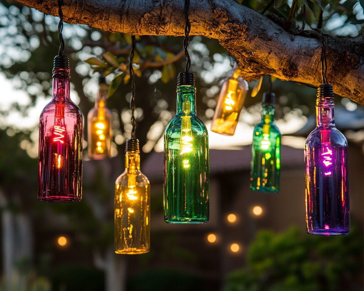 DIY Bottle Lights for Tree Deco