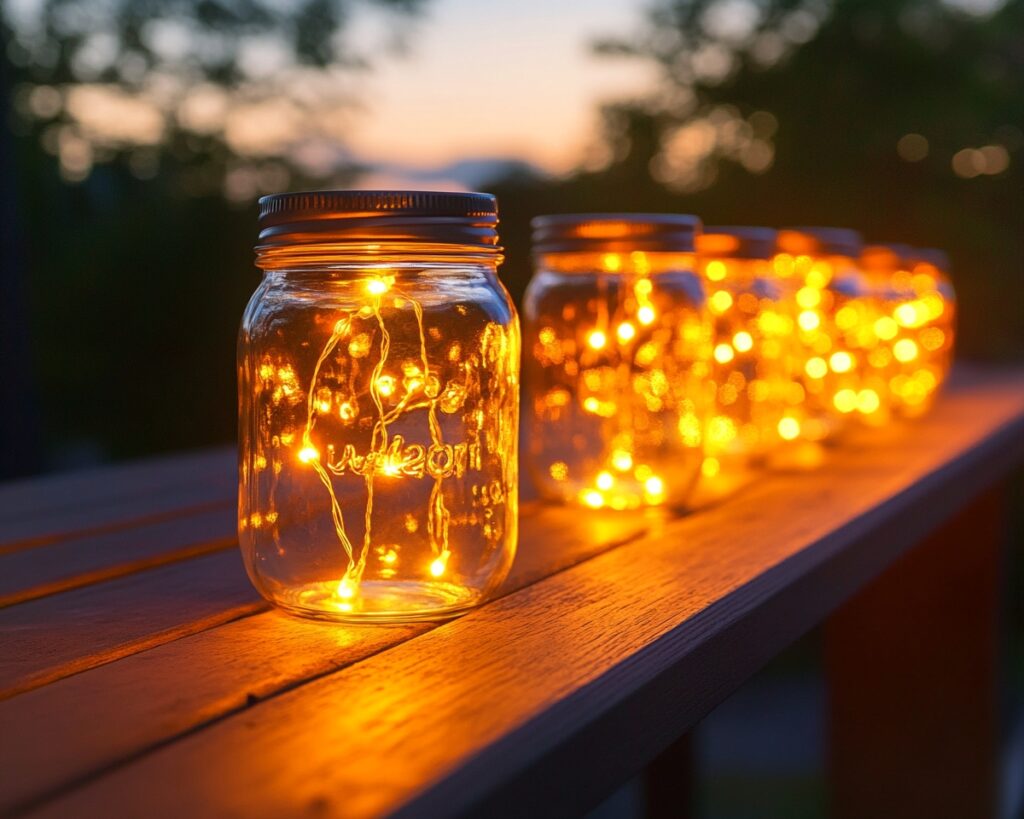 Decorate Your Deck with Warm LED Mason Jar Lights