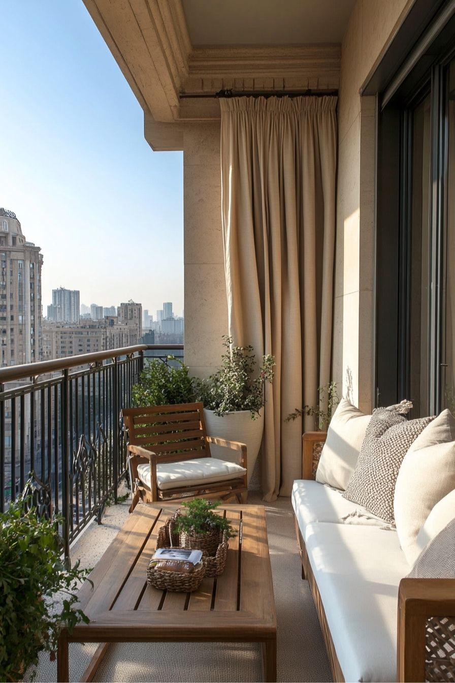 Enhance Balcony Privacy with Elegant Outdoor Curtains