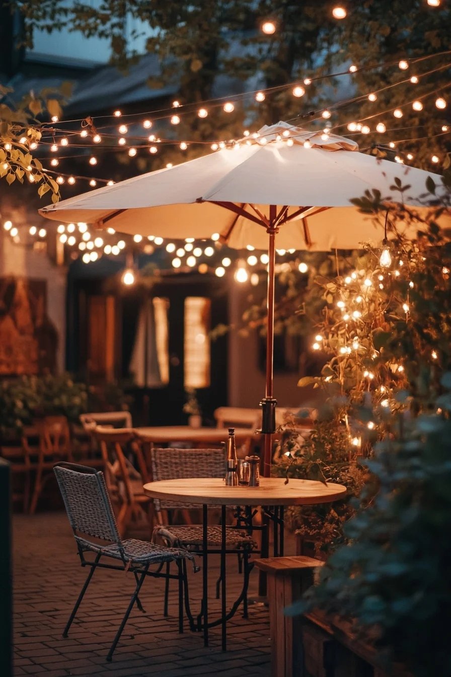 Enhance Outdoor Dining with Canopy String Lights