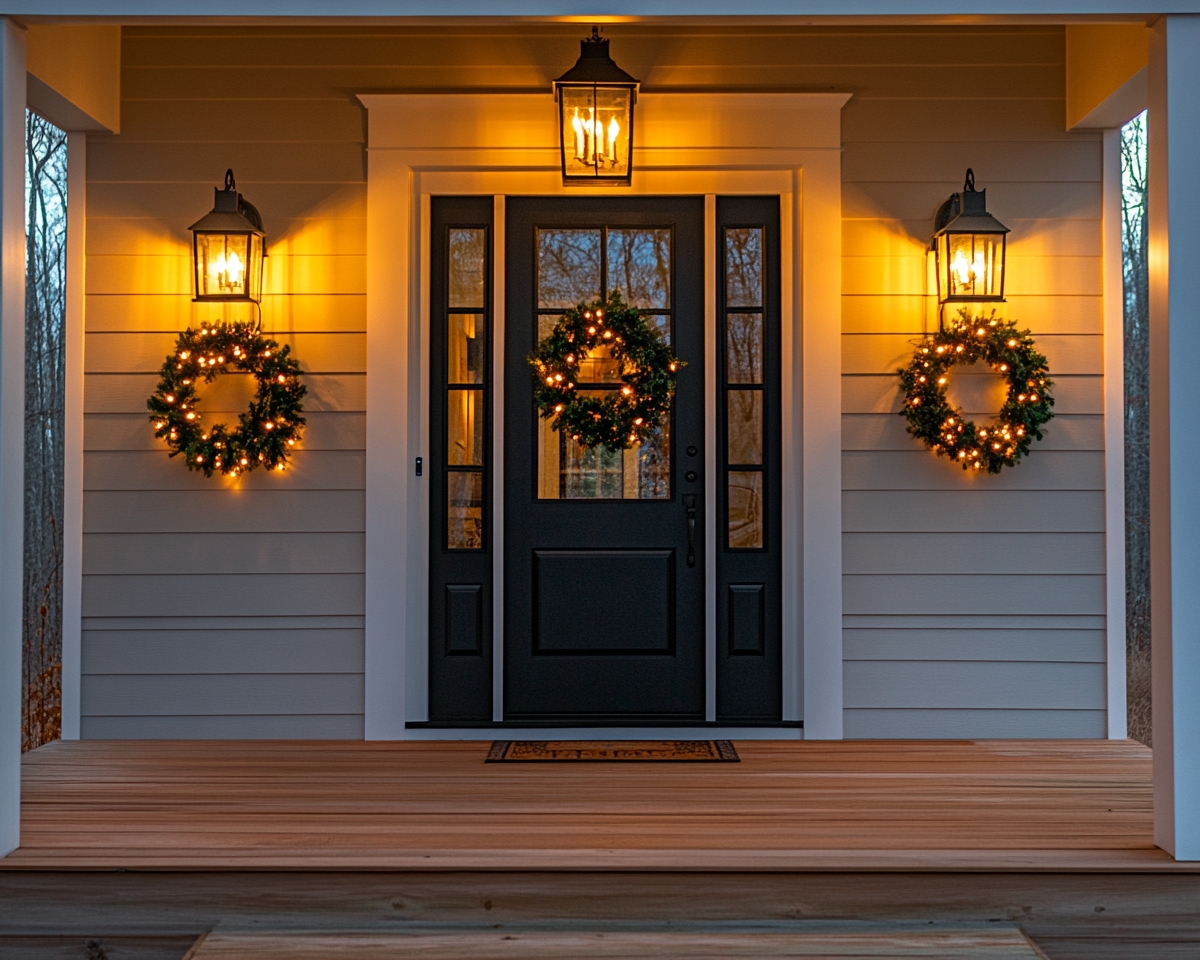 Frame Your Entryway with Lantern-Style Porch Lights