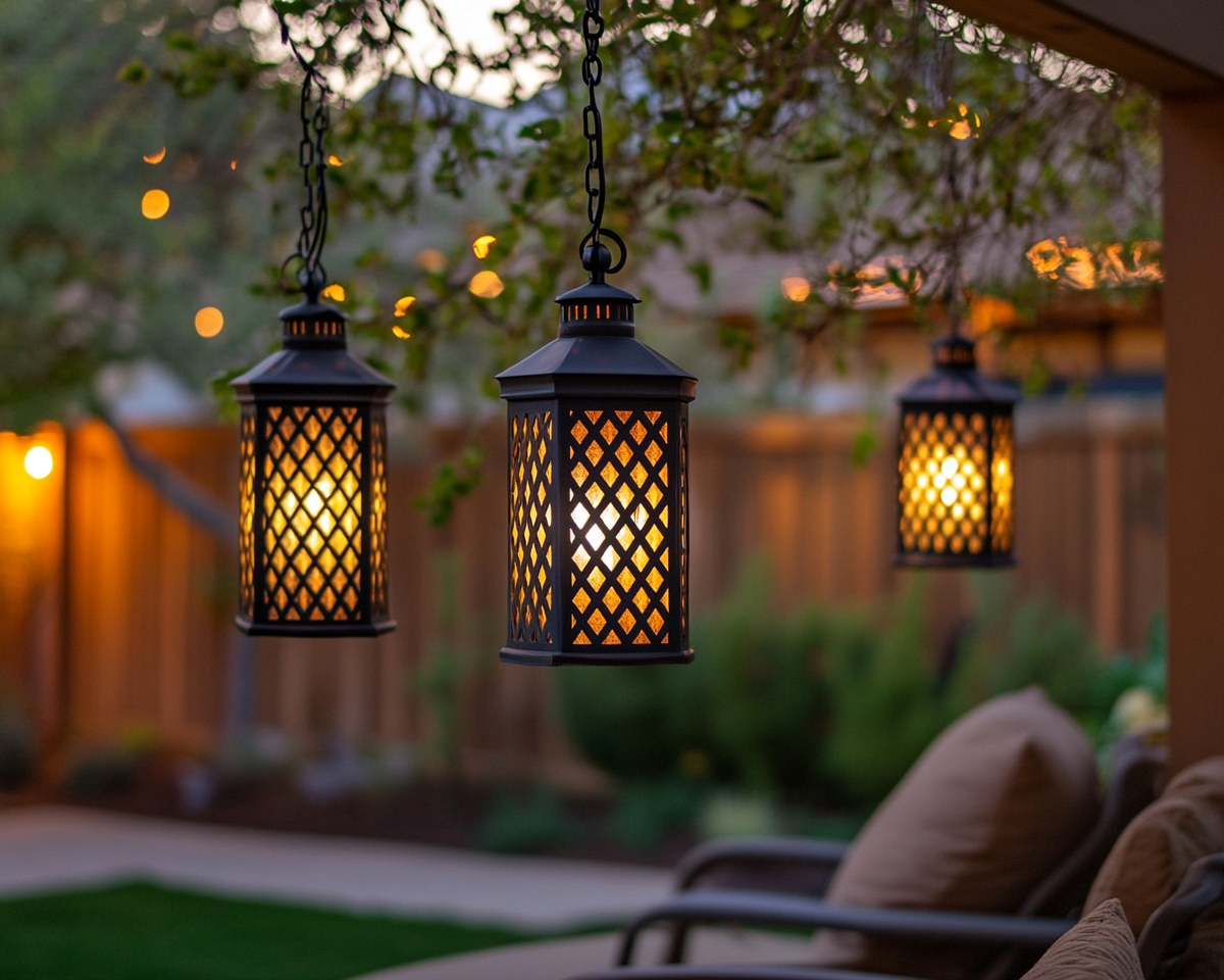 Hanging Lanterns for Warm Ambiance