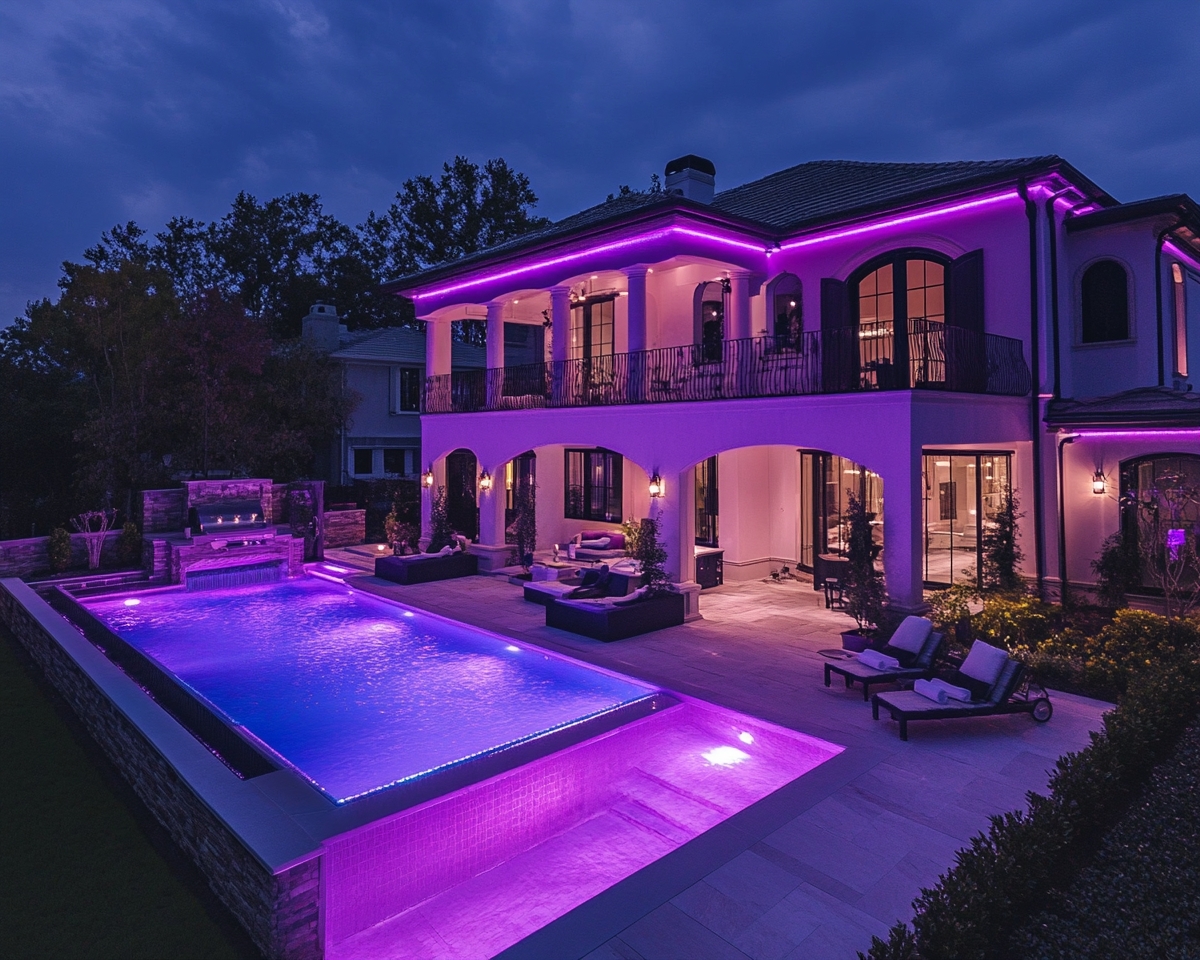 Highlight Architectural Features with Dynamic Poolside Wall Lighting