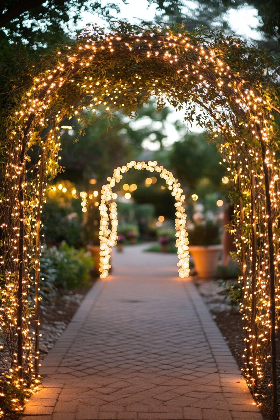 Illuminate Garden Archways for a Magical Walkway