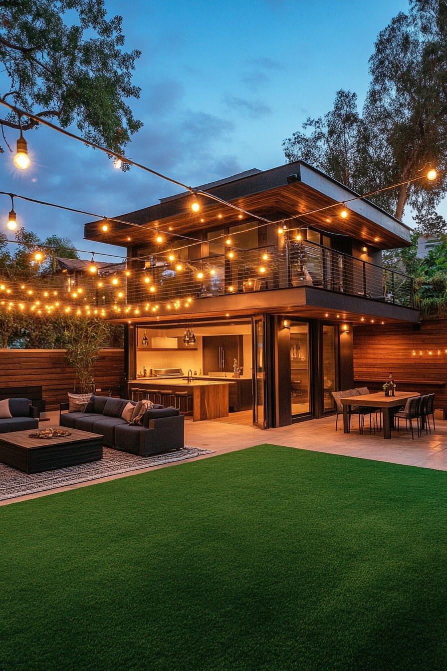 Illuminate Your Backyard with String Lights