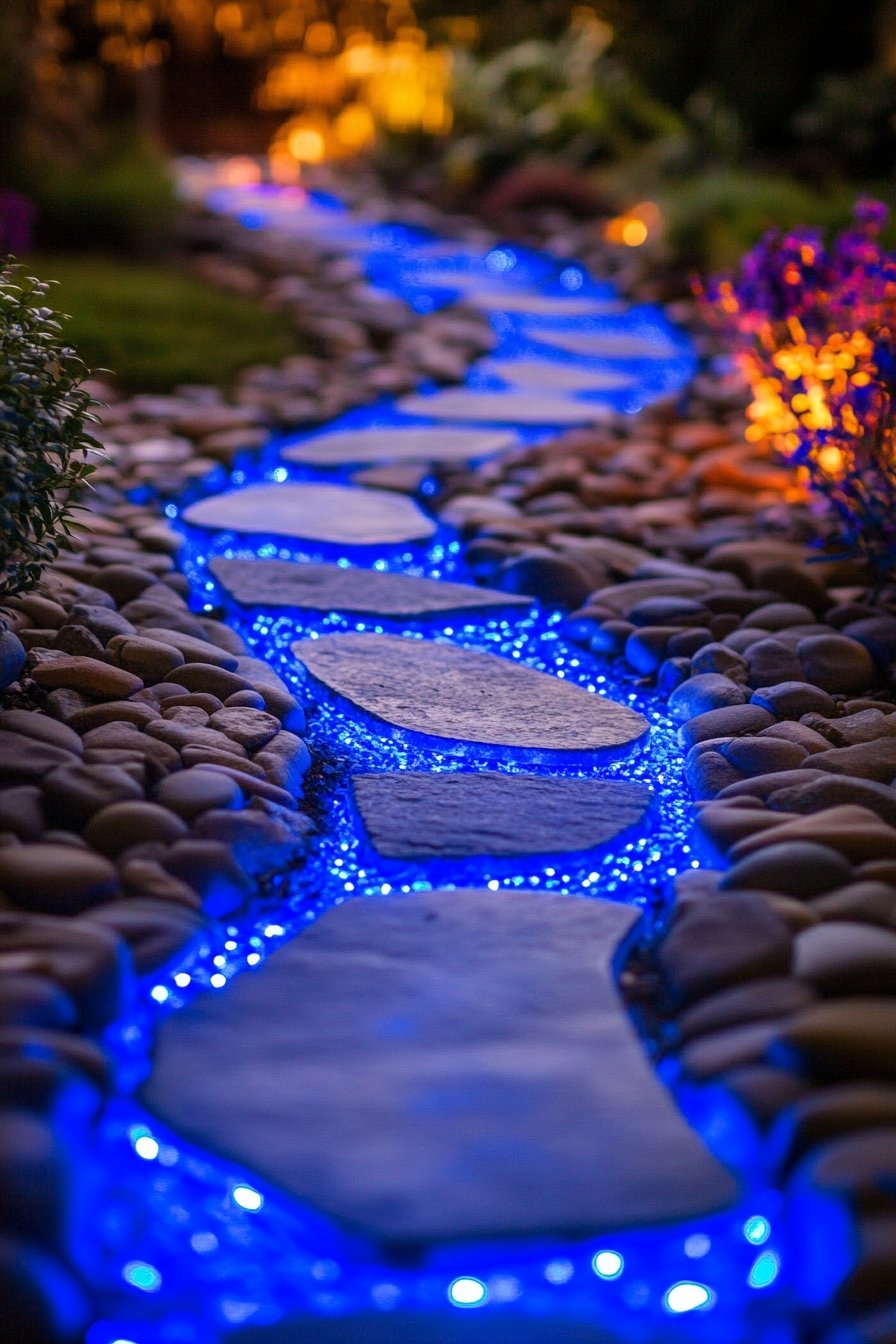 Illuminate Your Garden Path with Glow in the Dark Stepping Stones 2