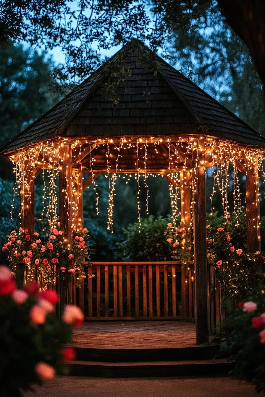  Illuminate Your Gazebo with Romantic String Lights