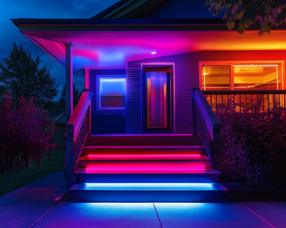 Illuminate Your Porch with Vibrant RGB LED Lighting