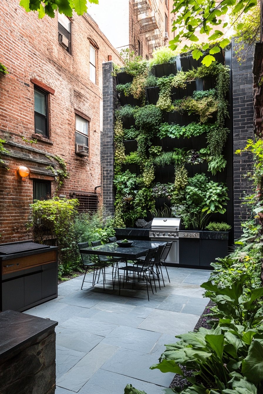 Incorporate a Vertical Garden for Urban Elegance