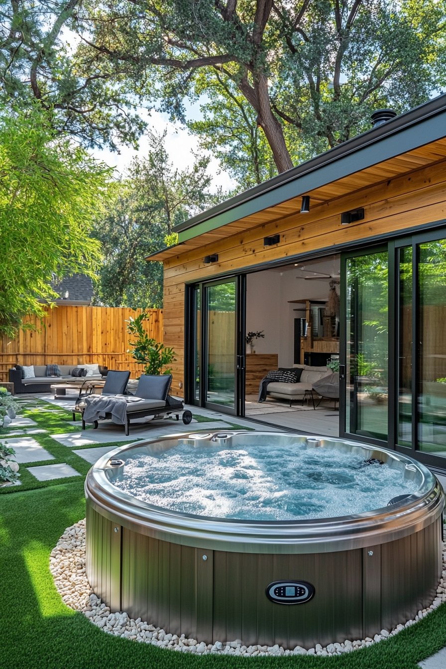 Install a Modern Outdoor Hot Tub for Ultimate Relaxation