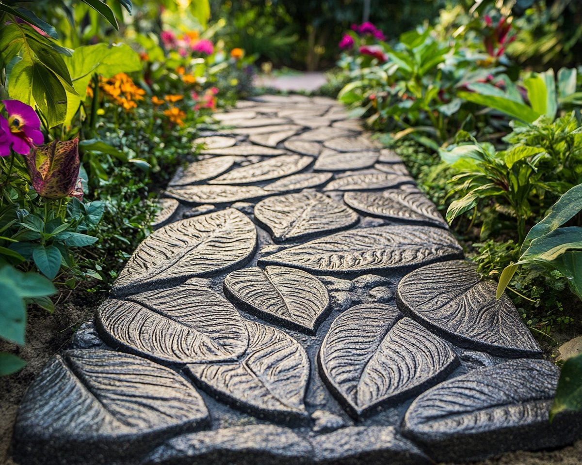 Leaf-Patterned Pathway for a Nature-Inspired Walk