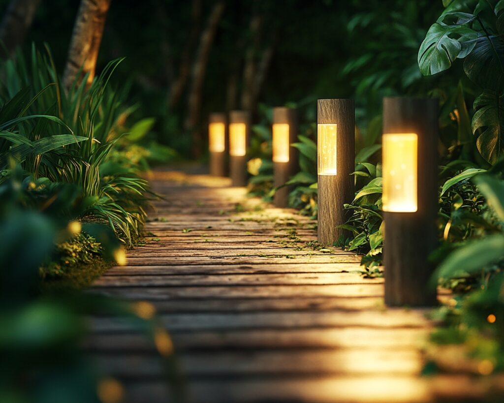 Line Your Deck Path with Stylish Bollard Lights