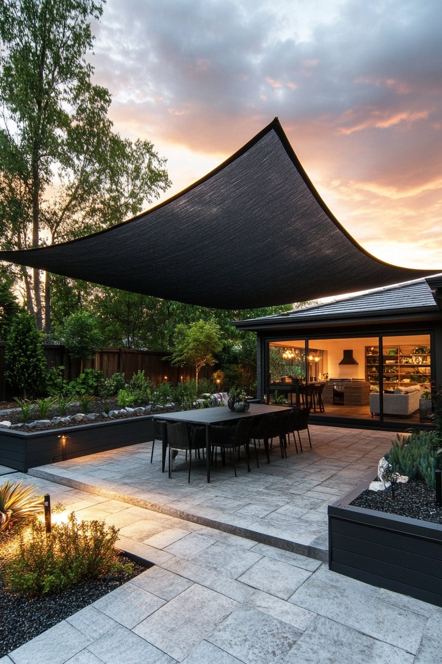 Modern Shade Sail for Sleek Patio Protection