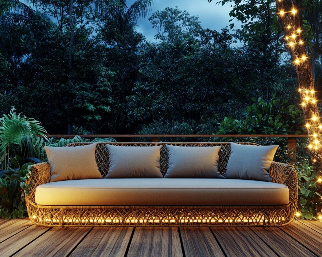 Modernize Your Deck Seating with LED Underglow Lights