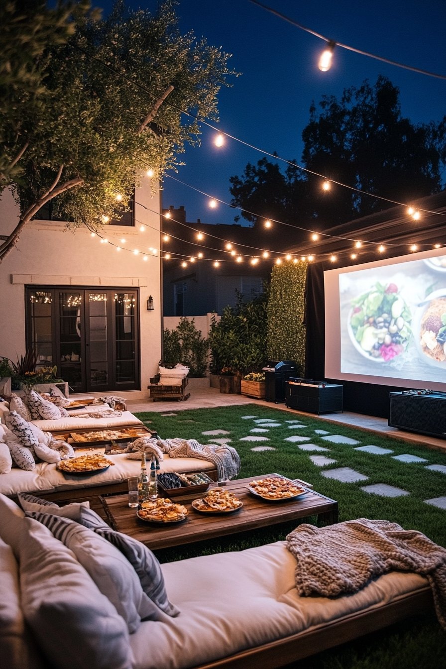 Set Up an Outdoor Movie Night Under the Stars