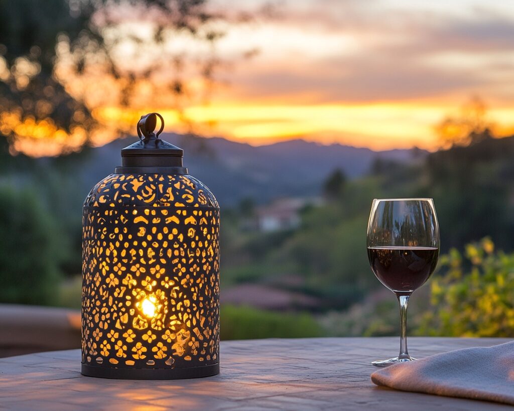 Set the Scene with a Decorative Lantern for Sunset Deck Moments