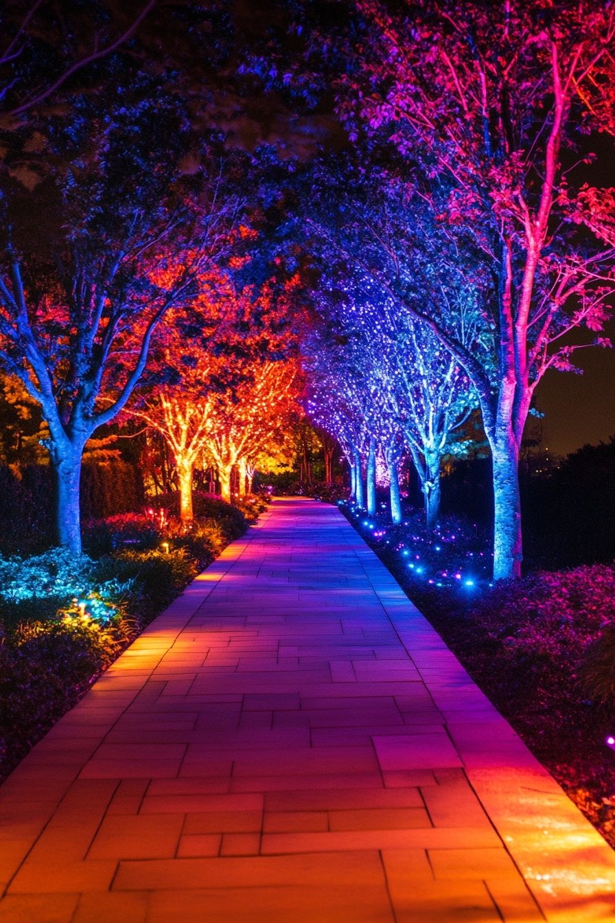 Transform Pathways With Vibrant LED Colors