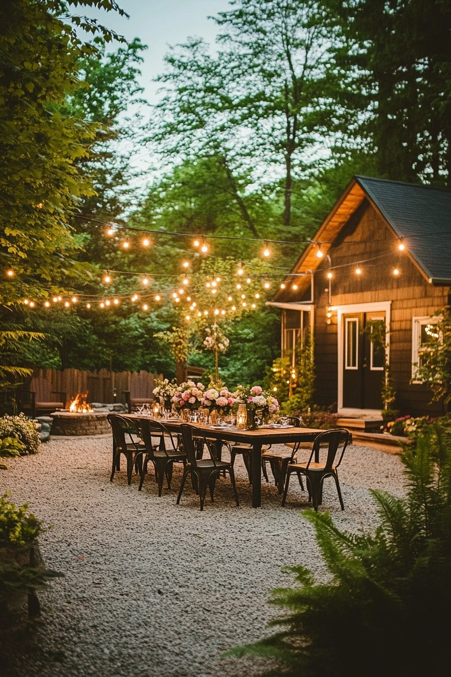 Transform Your Backyard Dining with Enchanting String Lights