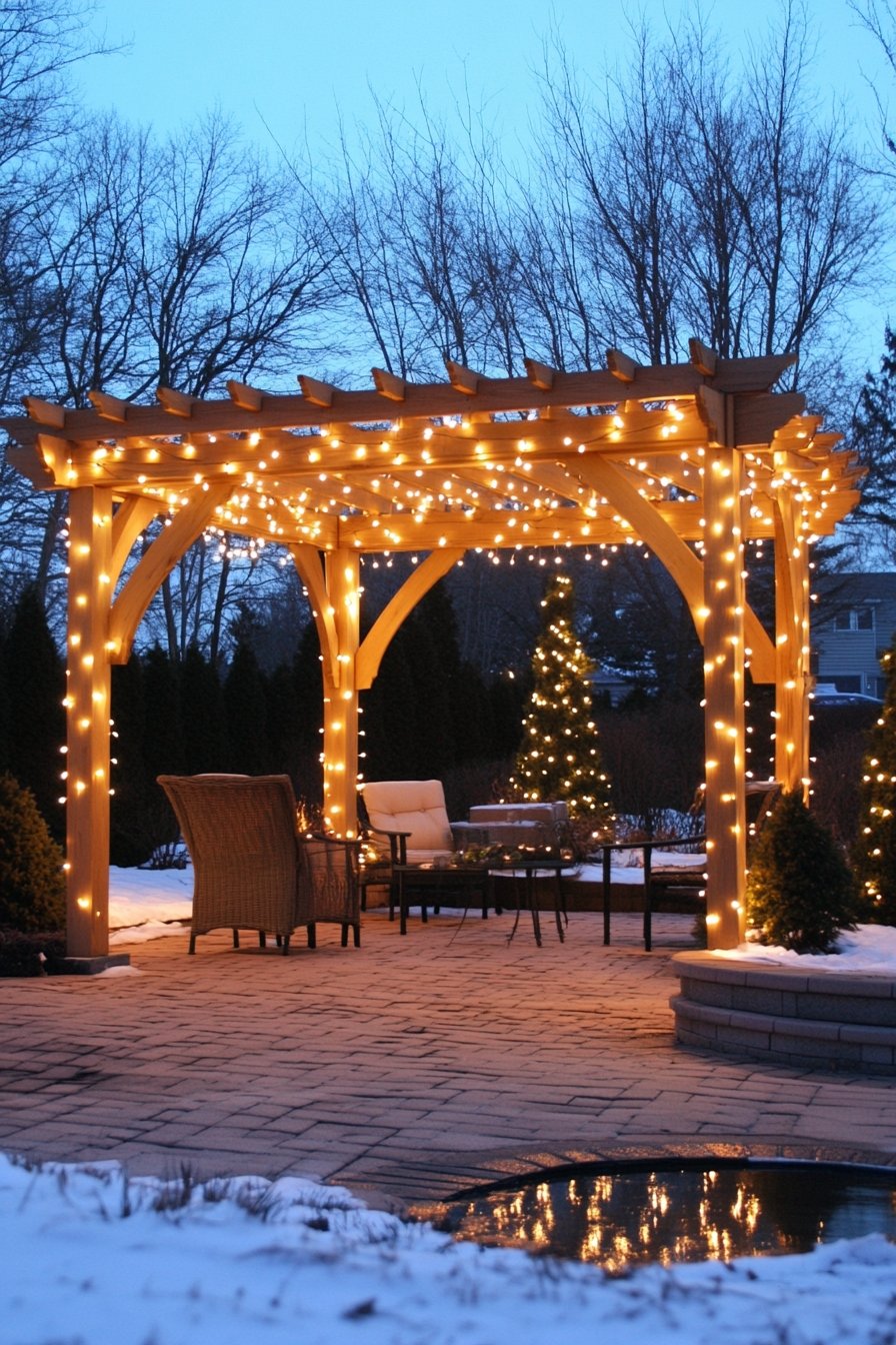 Transform Your Pergola With Twinkling String Lights