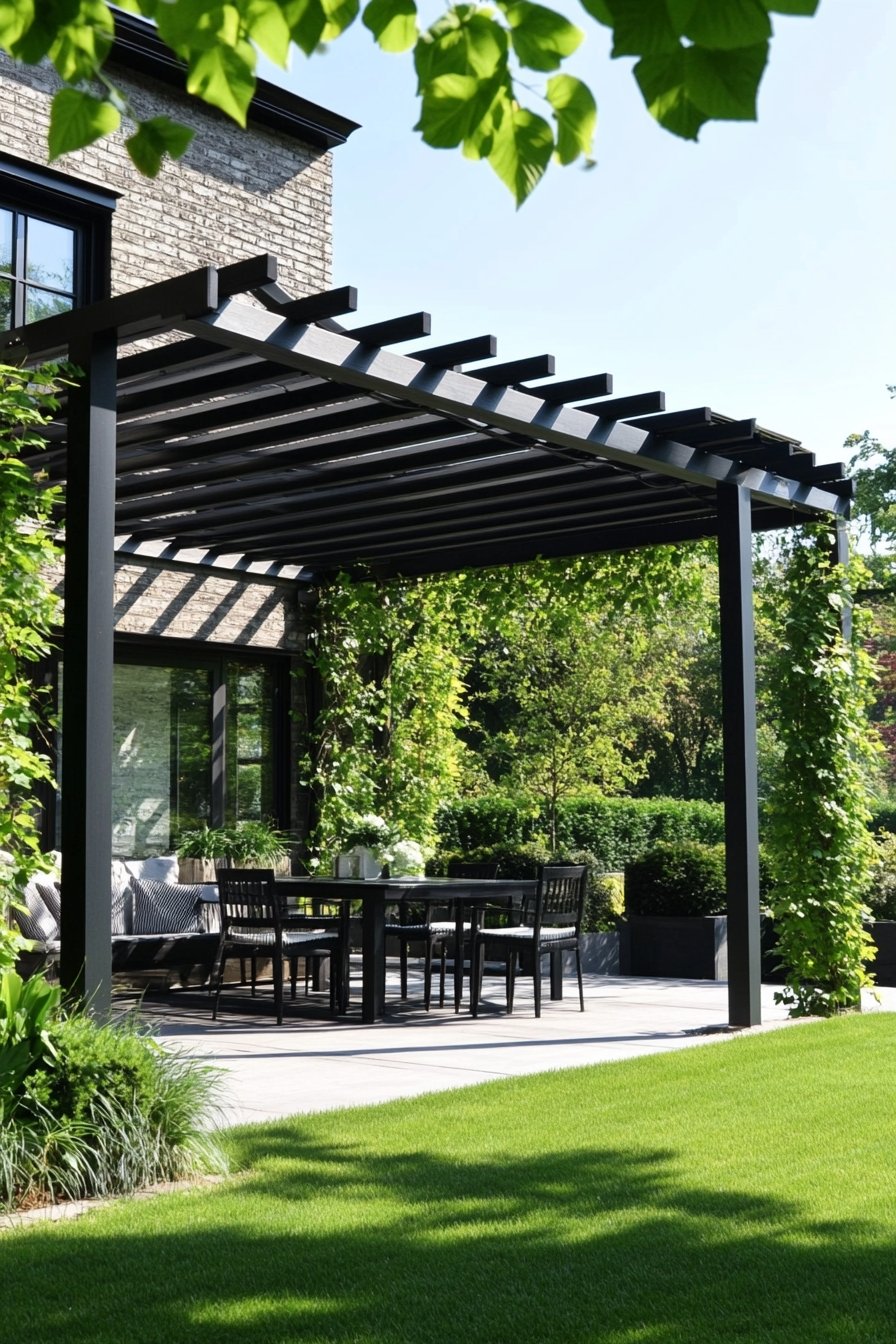 Vine-Draped Pergola for Seamless Outdoor Comfort