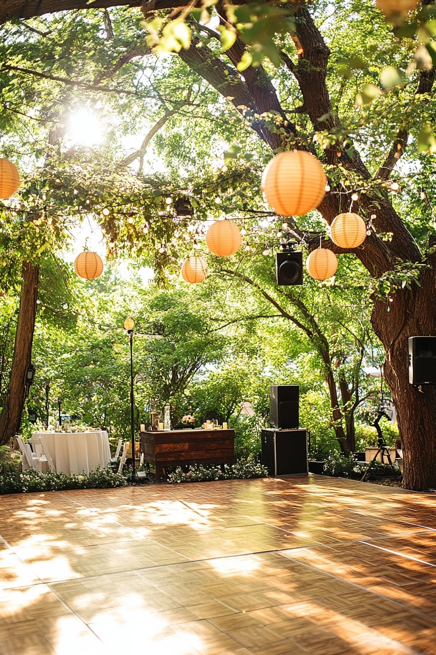 Whimsical Lantern-Lit Dance Space