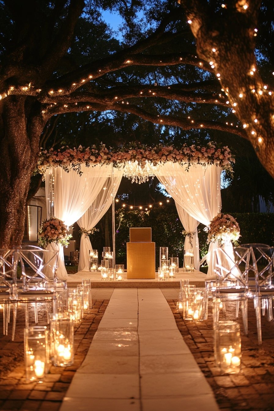 decor with white drapes