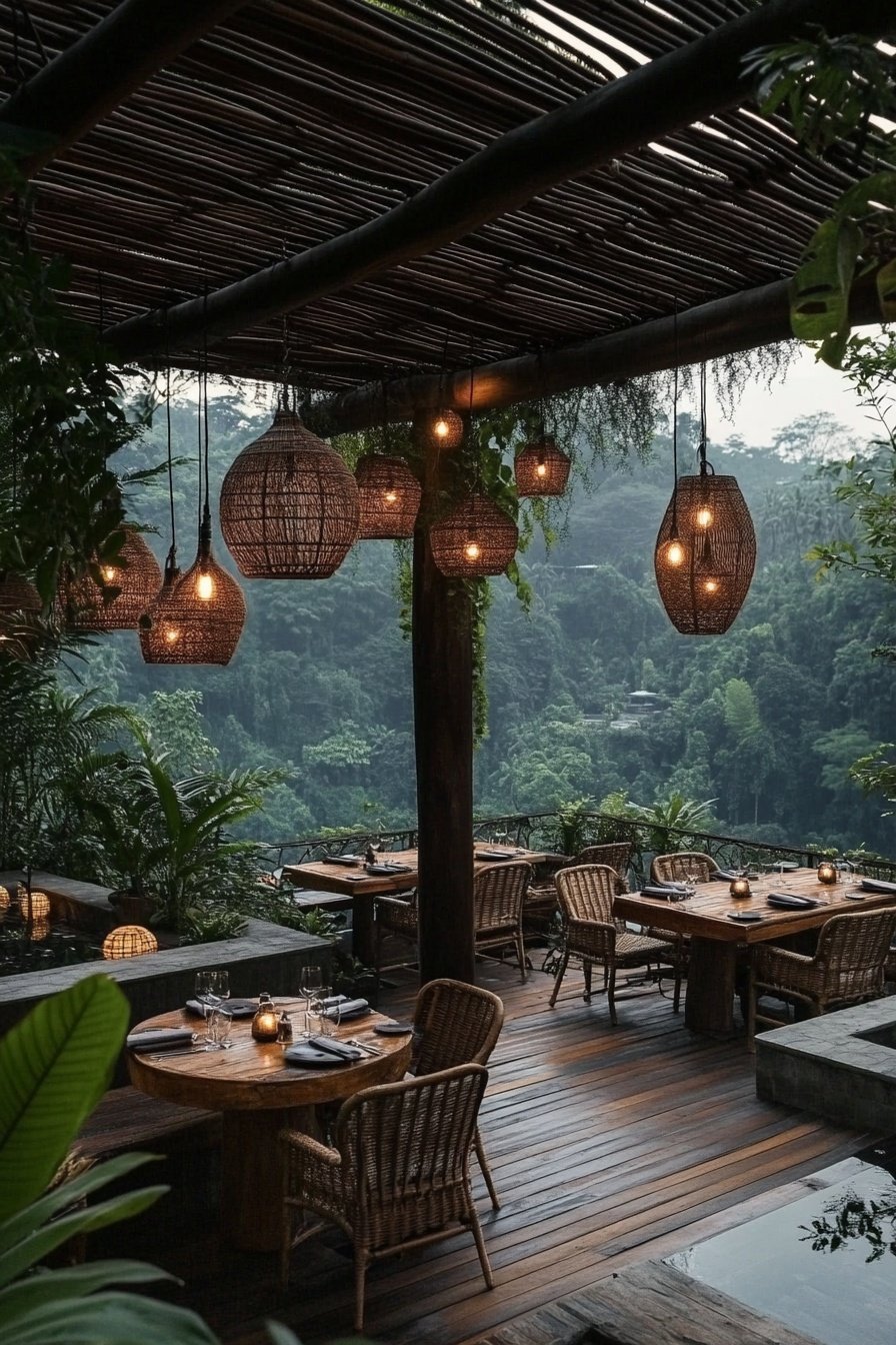 A_restaurant_terrace_in_the_jungle_a_wooden_structu_4