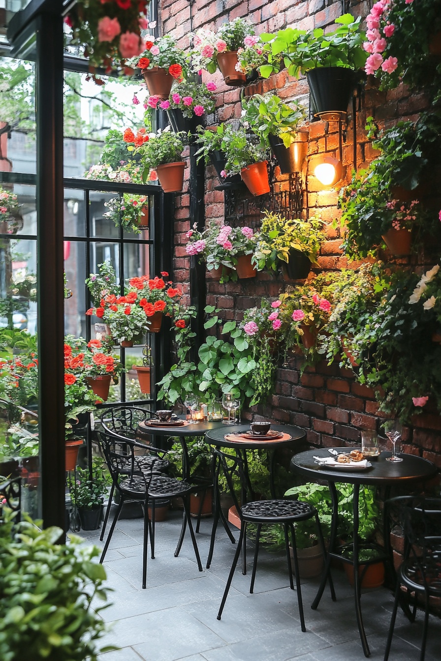 A_small_balcony_with_black_metal_tables_and_chairs__c9