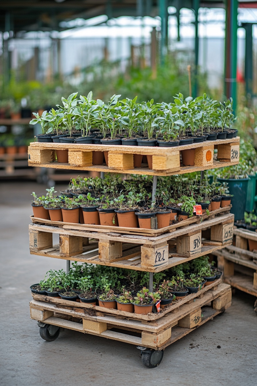 A_wooden_pallet_trolley_with_seedlings_and_plants_o_